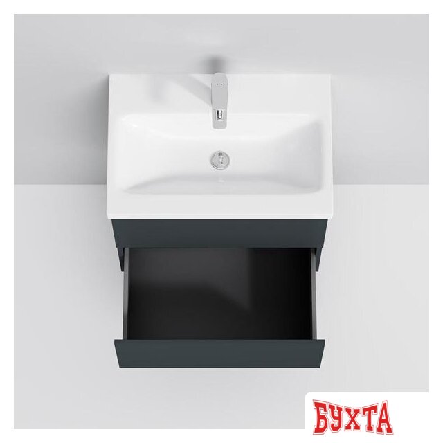 Мебель для ванных комнат AM.PM Тумба под умывальник Gem 60 M90FHX06022GM (2 ящика, графит) 4