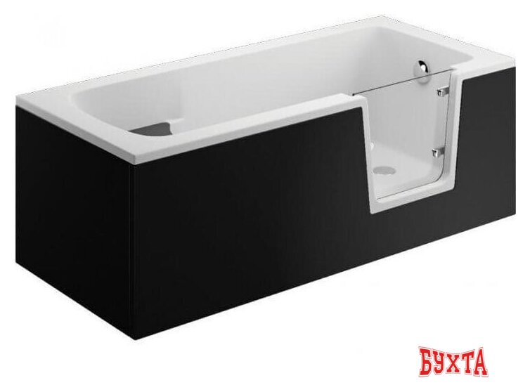 Фронтальный экран под ванну Polimat Avo 00623 (140x54, черный) 2