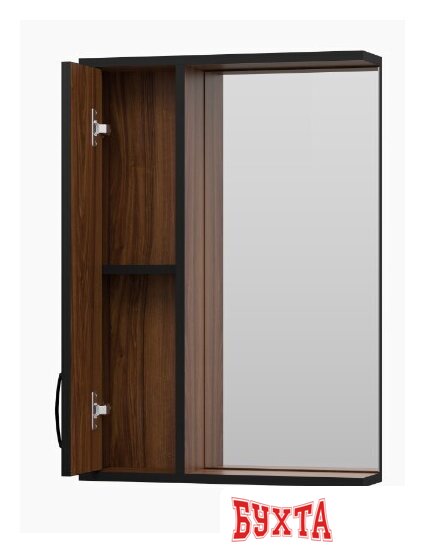 Мебель для ванных комнат Misty Шкаф с зеркалом Кедр 50 П-Кед04050-011Л 4