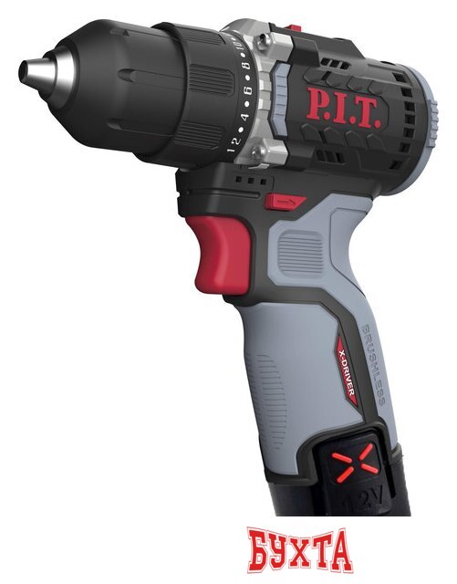 Дрель-шуруповерт P.I.T. PBM12K-10B/2 (с 2-мя АКБ, кейс) 2