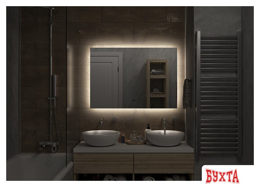 Мебель для ванных комнат Misty Зеркало Нембус 100 НЕМ-02-100/70-14 3