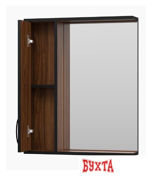 Мебель для ванных комнат Misty Шкаф с зеркалом Кедр 60 П-Кед04060-011Л 3