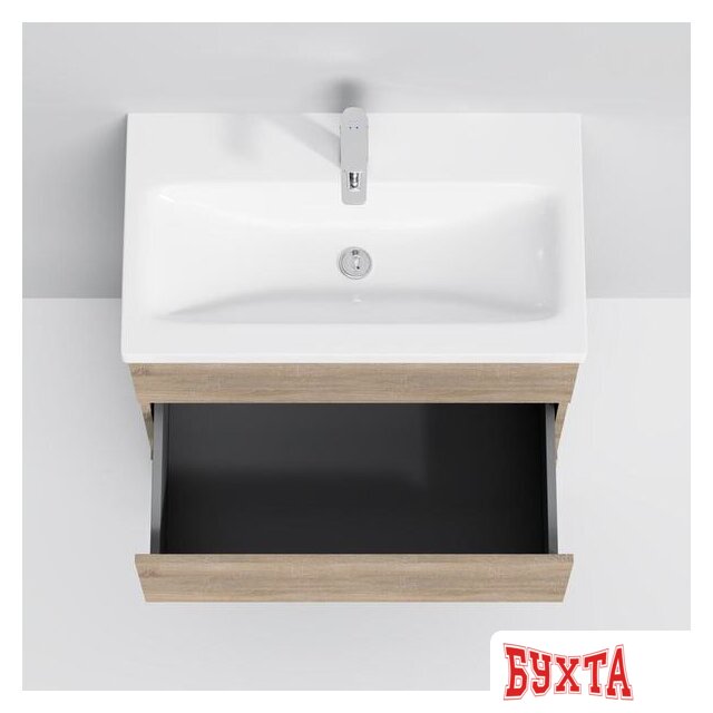 Мебель для ванных комнат AM.PM Тумба под умывальник Gem S 75 M91FSX0752OF (3 ящика,светлый дуб) 4