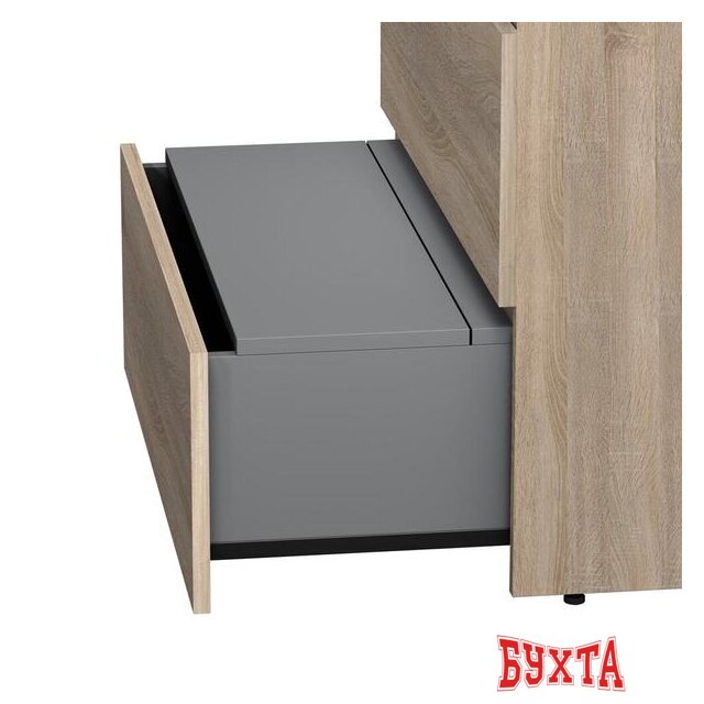 Мебель для ванных комнат AM.PM Тумба под умывальник Gem S 75 M91FSX0752OF (3 ящика,светлый дуб) 5