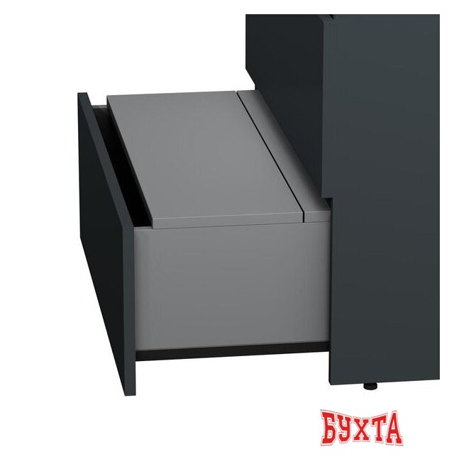 Мебель для ванных комнат AM.PM Тумба под умывальник Gem S 75 M91FSX0752GM (3 ящика, графит) 5