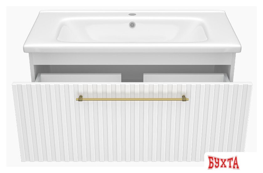 Мебель для ванных комнат Brevita Тумба под умывальник Alicante 90 ALI-09090-0101Я 3