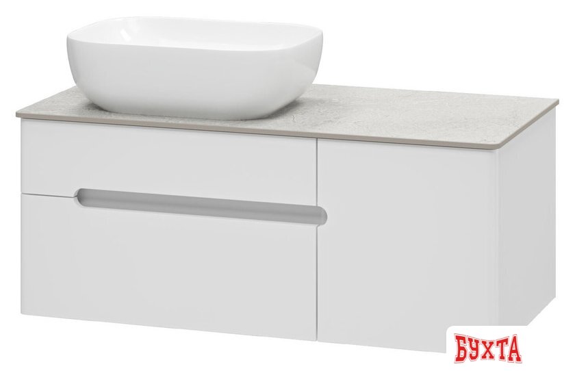Мебель для ванных комнат Misty Тумба под умывальник Роял 100 П-Роя-01100-011П2Я (подвесная, белый) 5