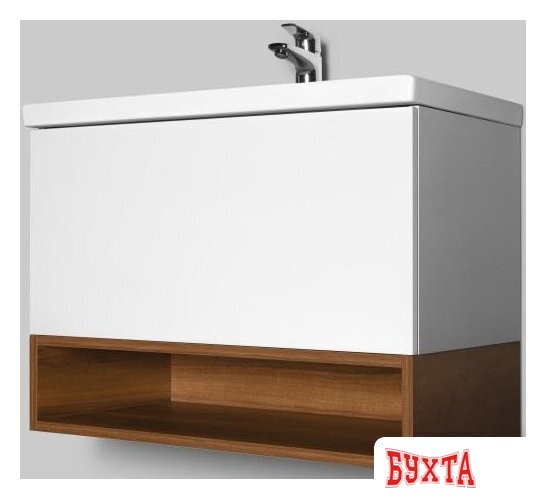 Мебель для ванных комнат AM.PM Тумба под умывальник Gem 75 M90FHX07521WG (белый) 2