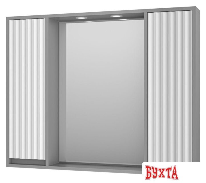 Мебель для ванных комнат Brevita Шкаф с зеркалом Balaton 100 BAL-04100-01-01