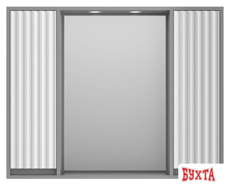 Мебель для ванных комнат Brevita Шкаф с зеркалом Balaton 100 BAL-04100-01-01 2