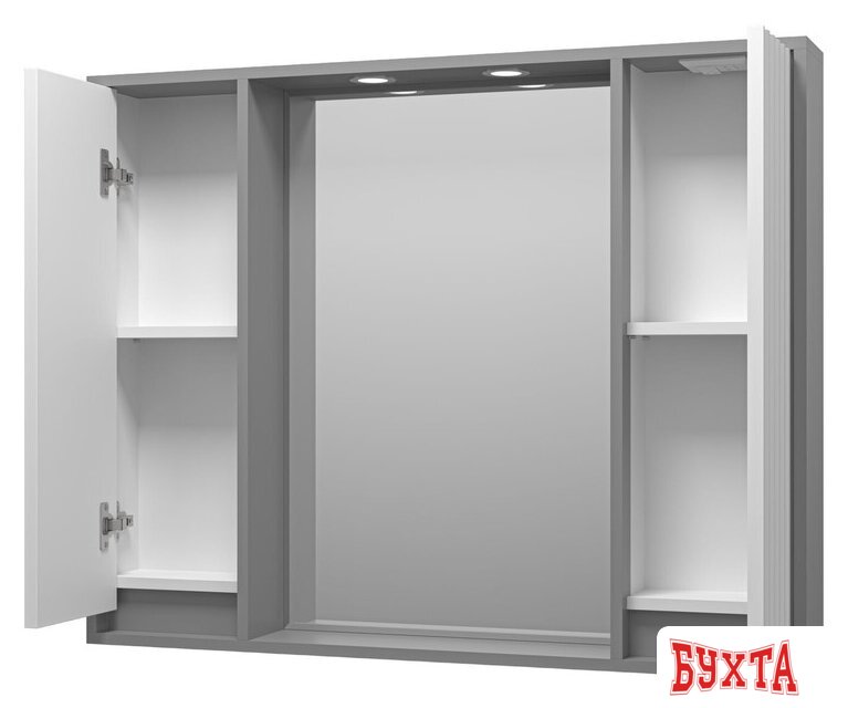 Мебель для ванных комнат Brevita Шкаф с зеркалом Balaton 100 BAL-04100-01-01 3