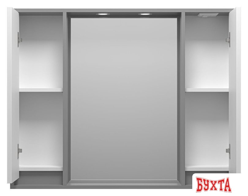 Мебель для ванных комнат Brevita Шкаф с зеркалом Balaton 100 BAL-04100-01-01 4