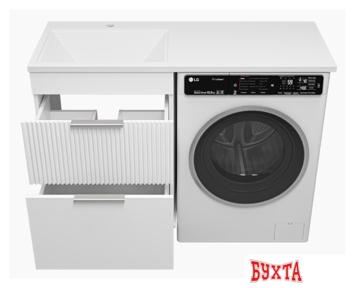 Мебель для ванных комнат Brevita Тумба под умывальник Enfida 60 ENF-07060-012Я (белый матовый) 5