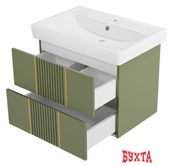 Мебель для ванных комнат Brevita Тумба под умывальник Vega 70 VEG-09070-0802Я 3