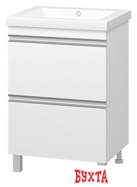 Мебель для ванных комнат Misty Тумба под умывальник Ингрид 60 П-Инг-01060-012Я