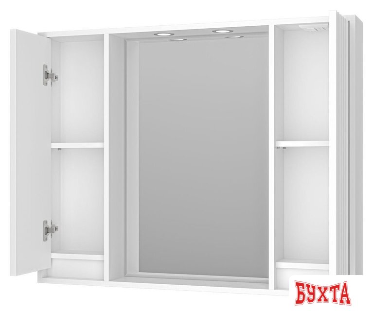 Мебель для ванных комнат Brevita Шкаф с зеркалом Balaton 100 BAL-04100-01-011 3