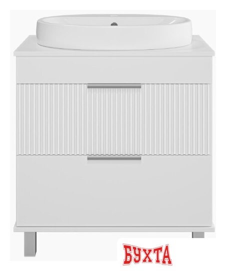 Мебель для ванных комнат Brevita Тумба под умывальник Enfida 70 ENF-06070-0142Я (белый матовый) 2