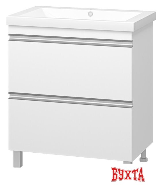 Мебель для ванных комнат Misty Тумба под умывальник Ингрид 75 П-Инг-01075-012Я