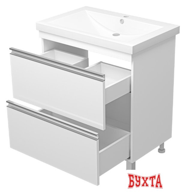Мебель для ванных комнат Misty Тумба под умывальник Ингрид 75 П-Инг-01075-012Я 4
