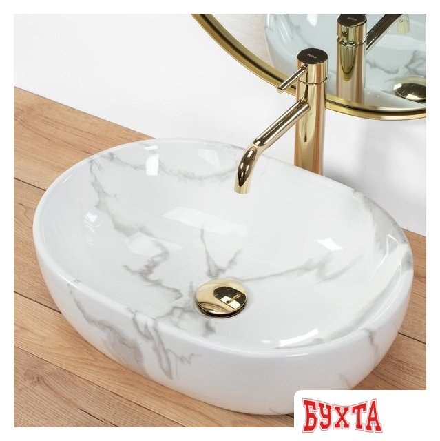Умывальник Rea Amelia Marmo Shiny REA-U8001 4