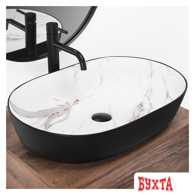 Умывальник Rea Cleo Black/Aiax Matt 5