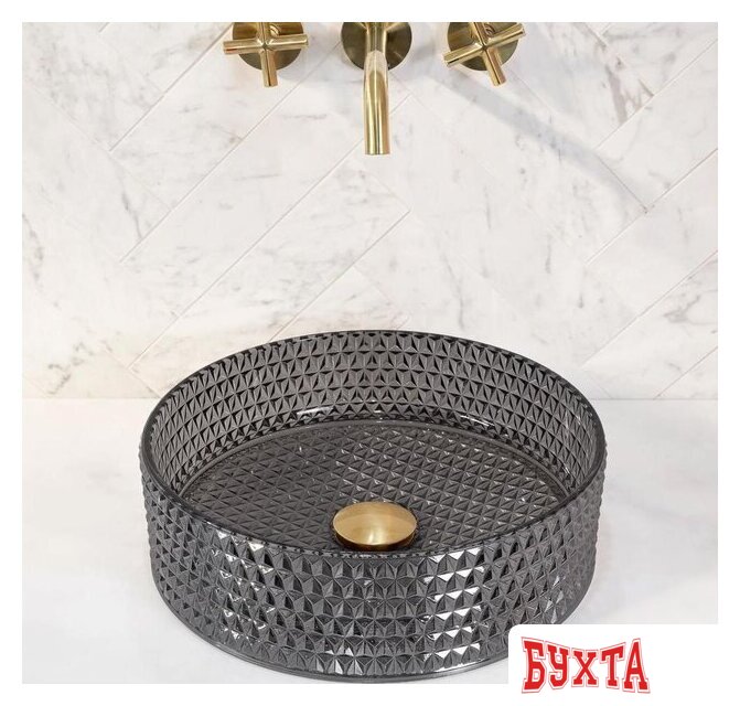 Умывальник Rea Cristal Black REAU9671 3
