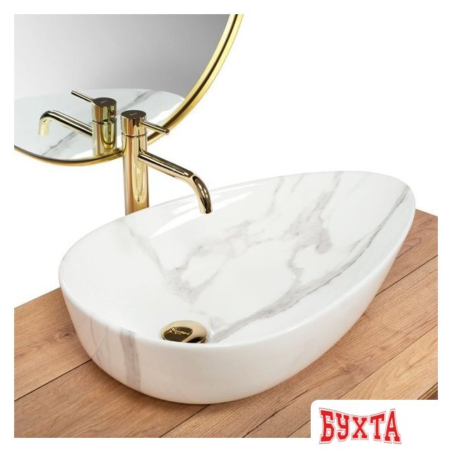 Умывальник Rea Greta 65 Bianco Shiny REA-U6501 2
