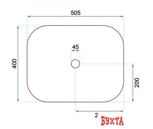 Умывальник Rea Mona Slim U6300 2