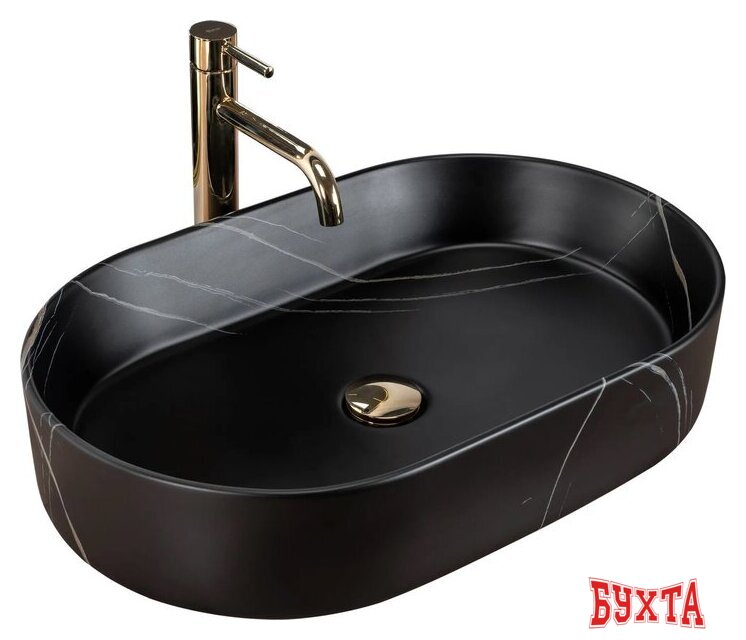 Умывальник Rea Nadia 60 Black Stone Matt REA-U8565 1