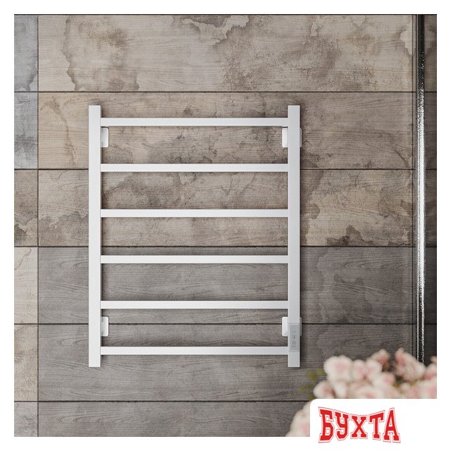 Полотенцесушитель Roxen Square BK-109SW-6T 11050-5365W (белый) 4