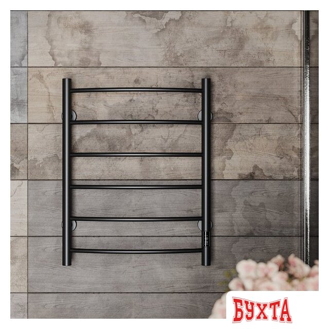 Полотенцесушитель Roxen Santi BK-109AW-6T 11030-5365B (черный)