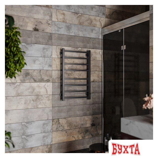 Полотенцесушитель Roxen Square BK-109SW-8T 11050-5385B (черный) 5