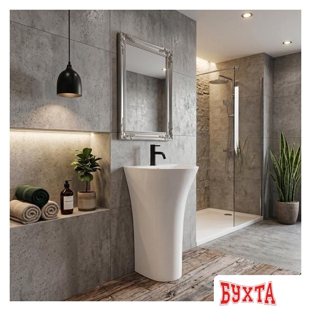 Умывальник Rea Rita Slim 48x42 Reau9901 3