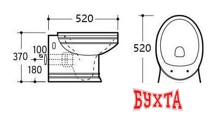 Унитаз подвесной CeramaLux 2021 3