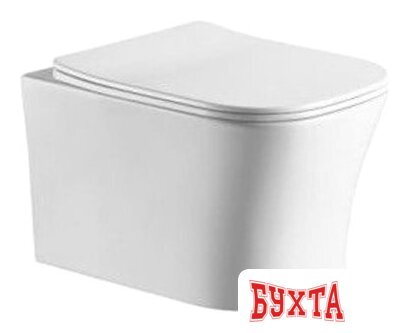 Унитаз подвесной CeramaLux 2618E (белый глянцевый)