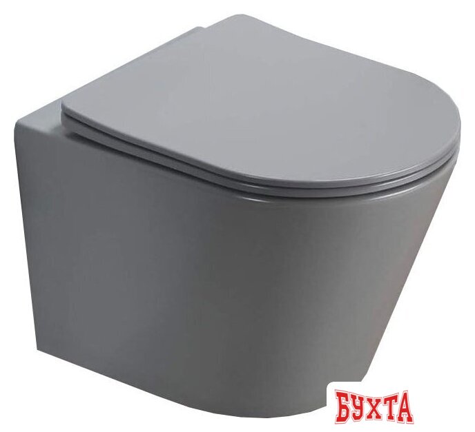 Унитаз подвесной CeramaLux B2330-3MH (светло-серый) 1
