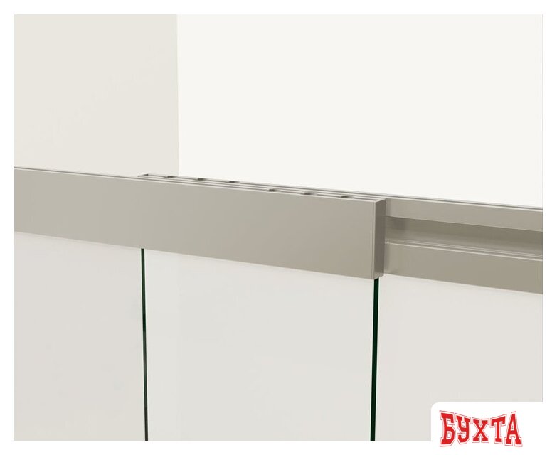 Стеклянная шторка для ванны Vincea VSB-1E100CGB (черный матовый/тонированное) 4