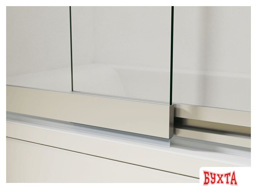 Стеклянная шторка для ванны Vincea VSB-1E100CL (хром/прозрачное) 5