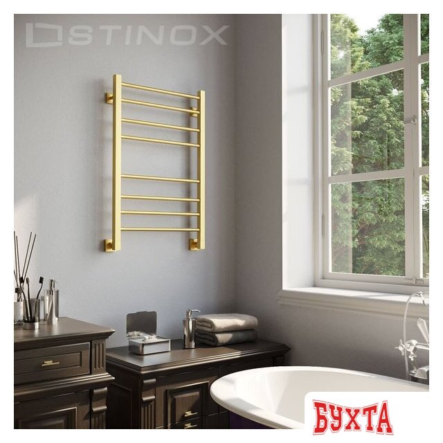 Полотенцесушитель Stinox Classic 50x80 cl80zs (золото сатин) 2