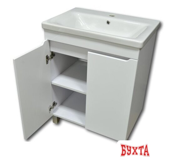 Мебель для ванных комнат Гамма Тумба Н25оФ9/1 У-65 с умывальником Софт-13065 2