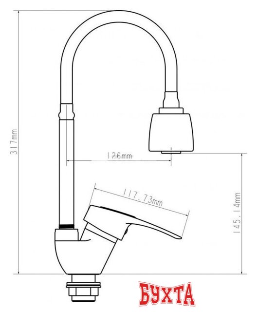 Смеситель Econoce EC0291BL 2