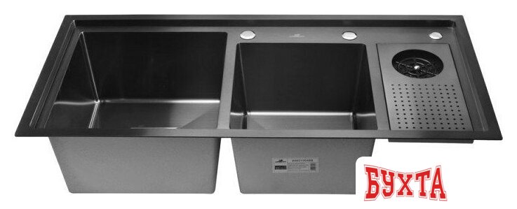 Кухонная мойка Wisent WM310048B + WW405B