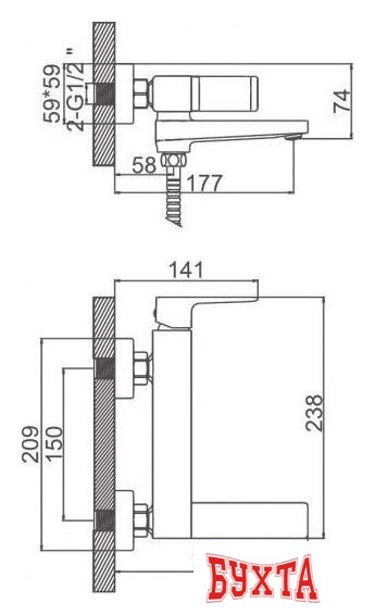 Смеситель Ledeme L3173B 2
