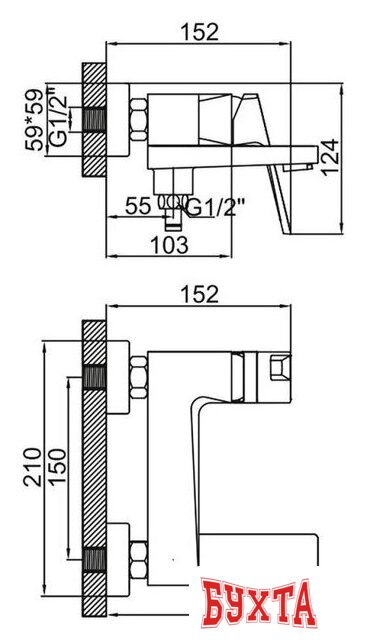 Смеситель Ledeme L3192B 2