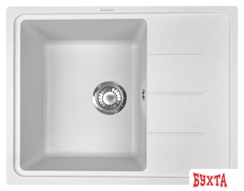 Кухонная мойка ZorG Torino 62 (белый камень)