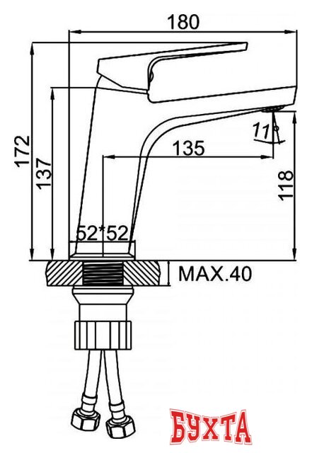 Смеситель Ledeme L1092 3