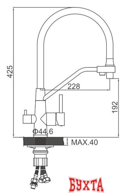 Смеситель Ledeme L74855-9 2