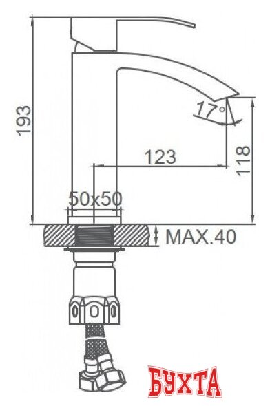 Смеситель Ledeme L71017D 5