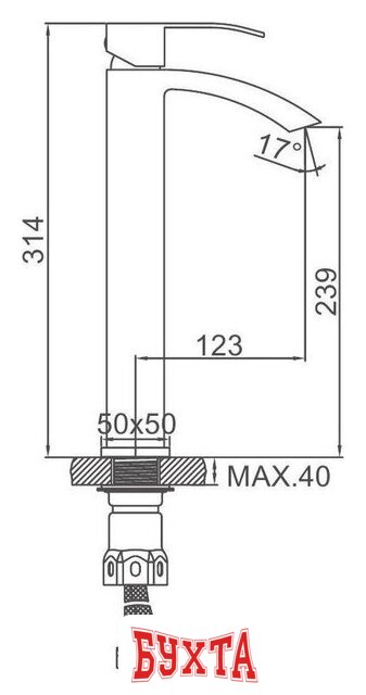 Смеситель Ledeme L71117D 4