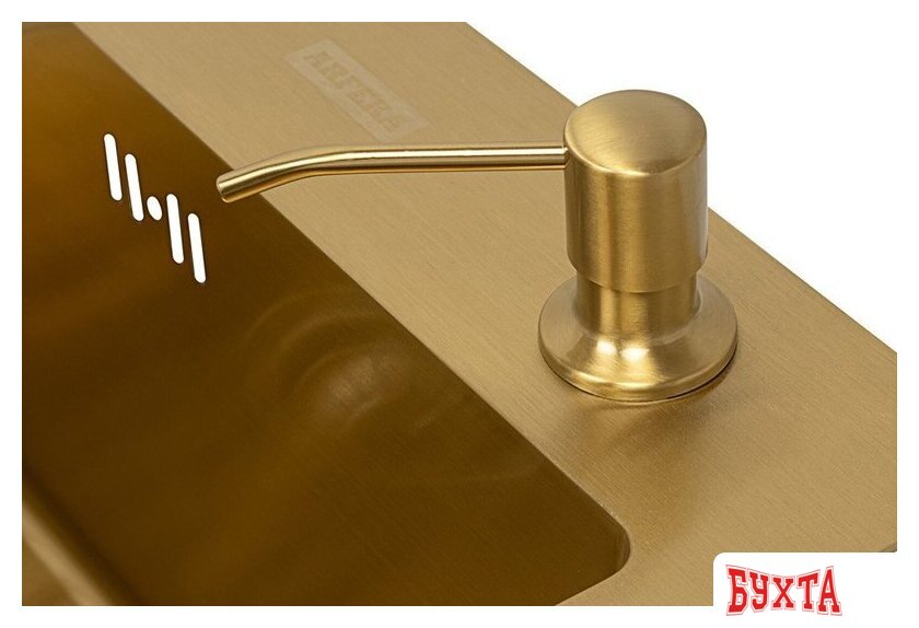 Кухонная мойка ARFEKA Eco AR мойка 450*500, коландер, дозатор Gold 5